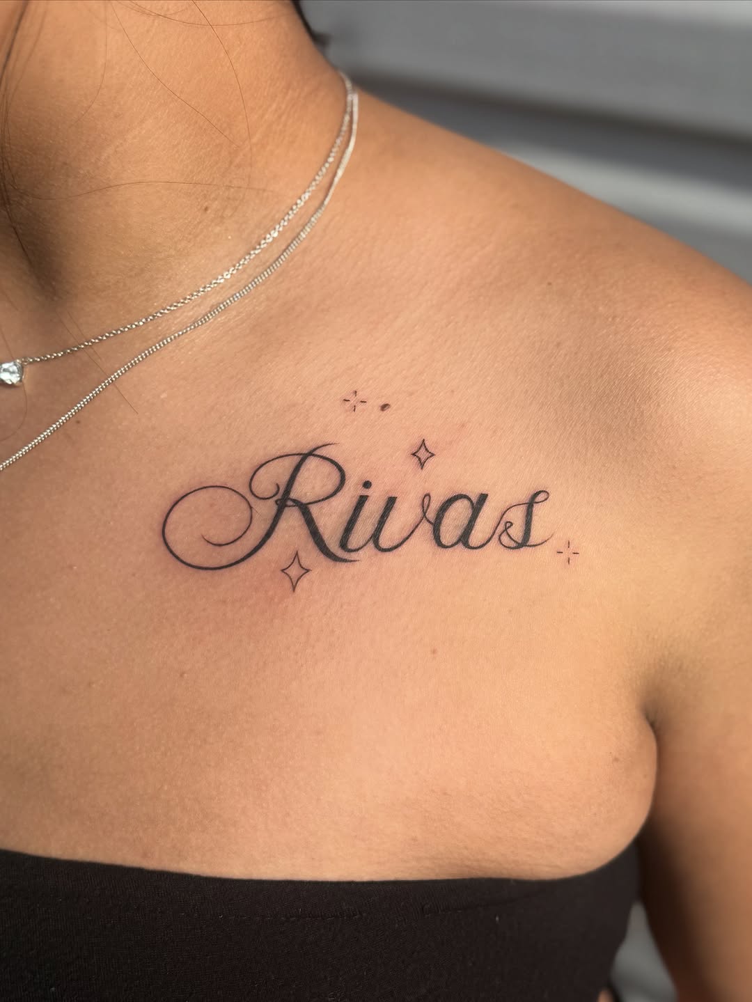 Tattoo by @monkeepi — lettering_script, fine_line