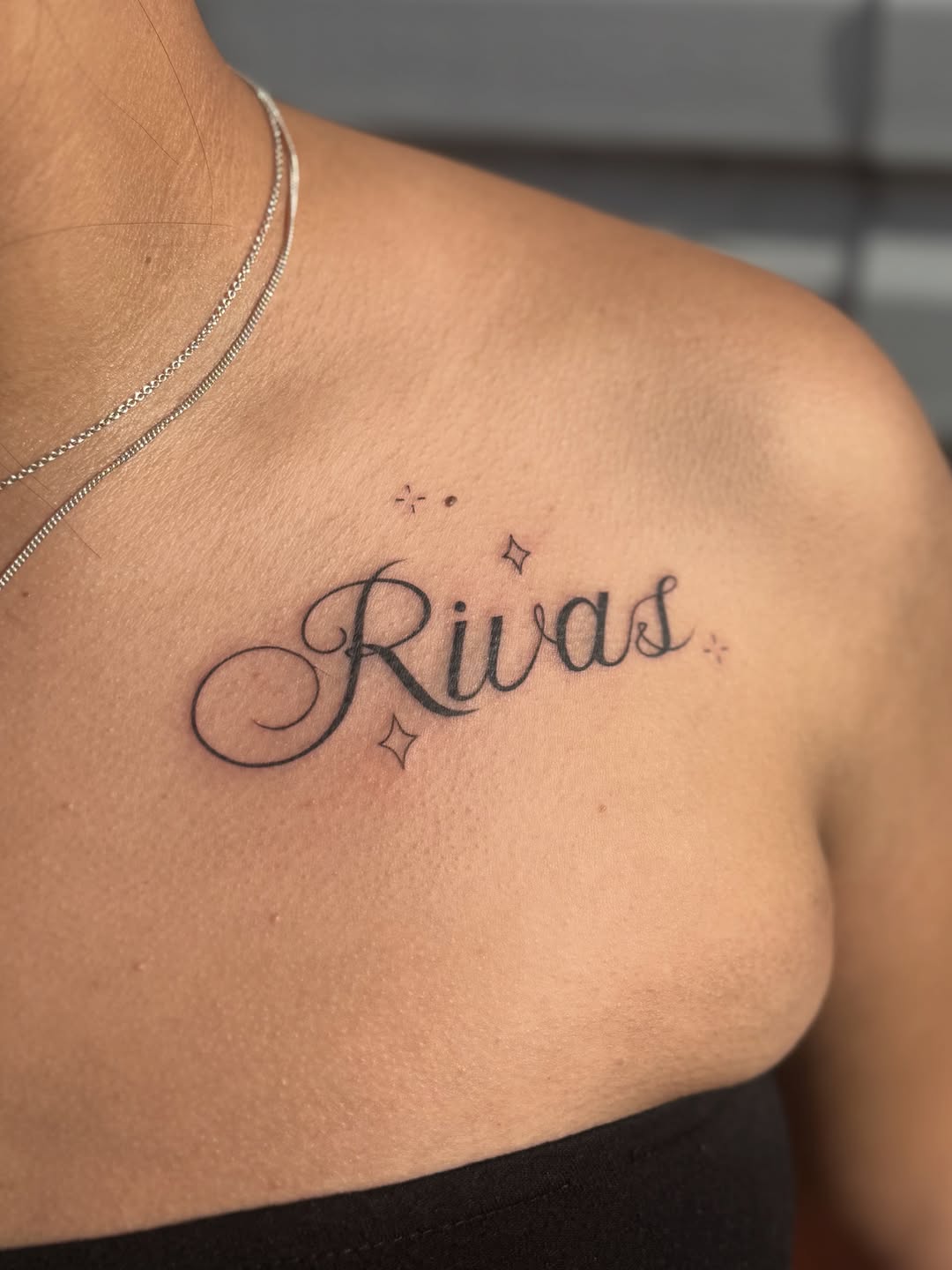 Tattoo by @monkeepi — lettering_script, fine_line