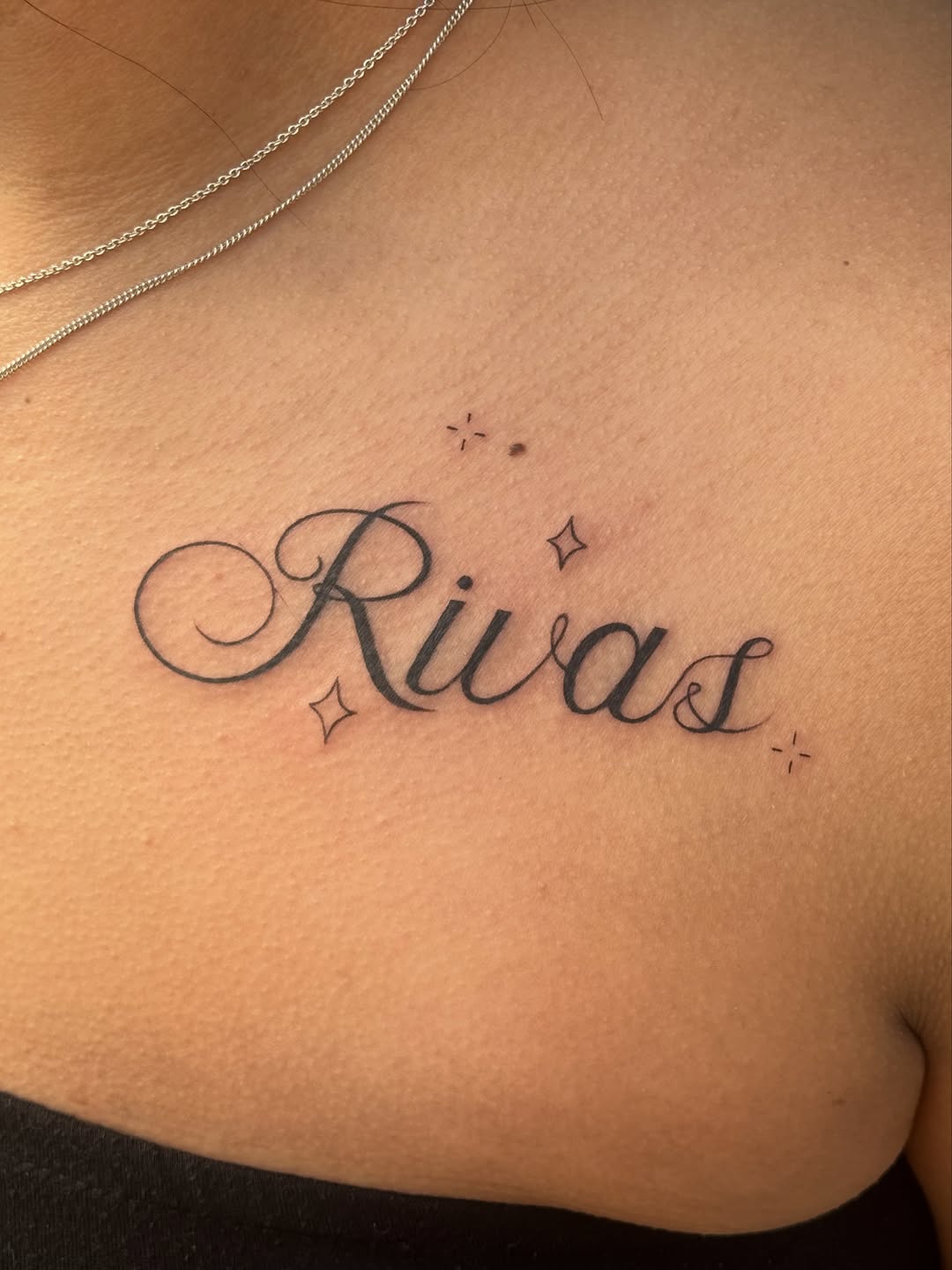 Tattoo by @monkeepi — lettering_script, fine_line