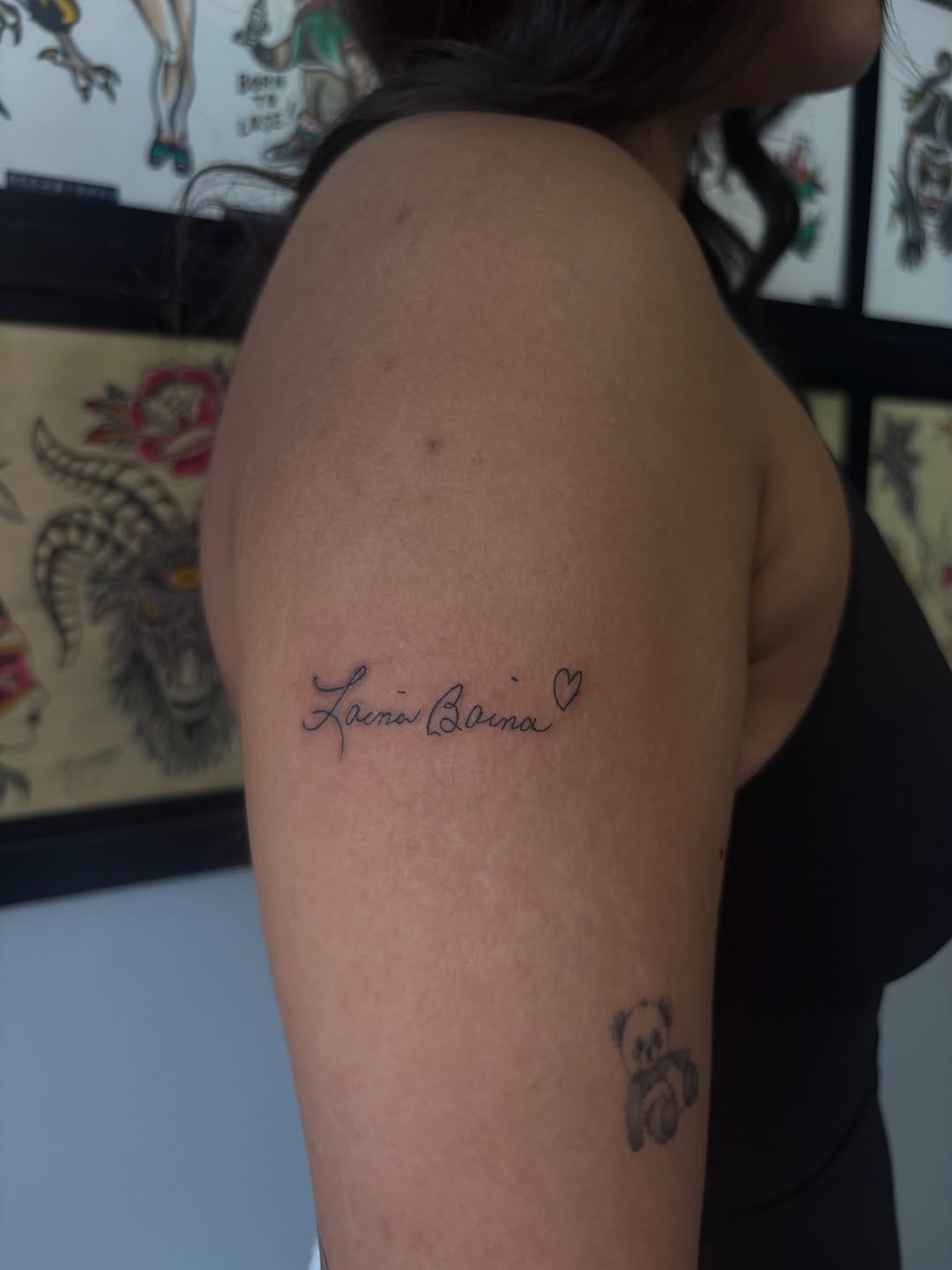 Tattoo by @tattoosbyemilyruth — lettering_script, fine_line