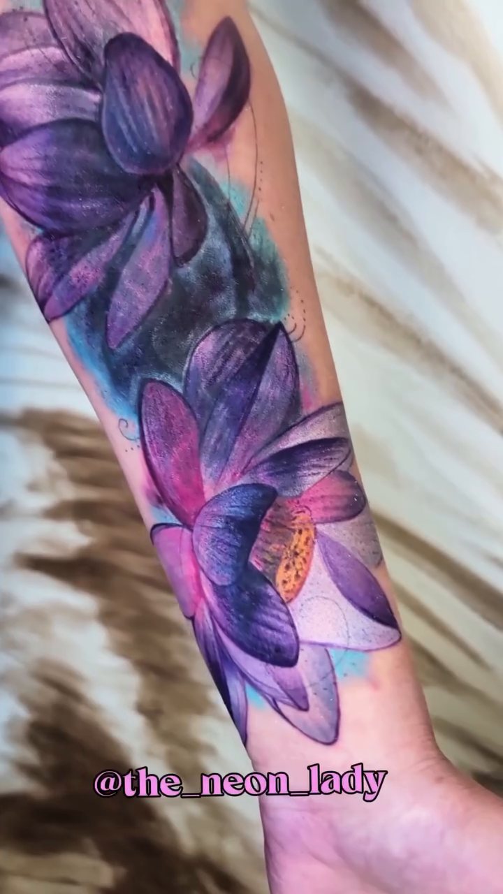 Tattoo by @the_neon_lady โ realism, watercolor