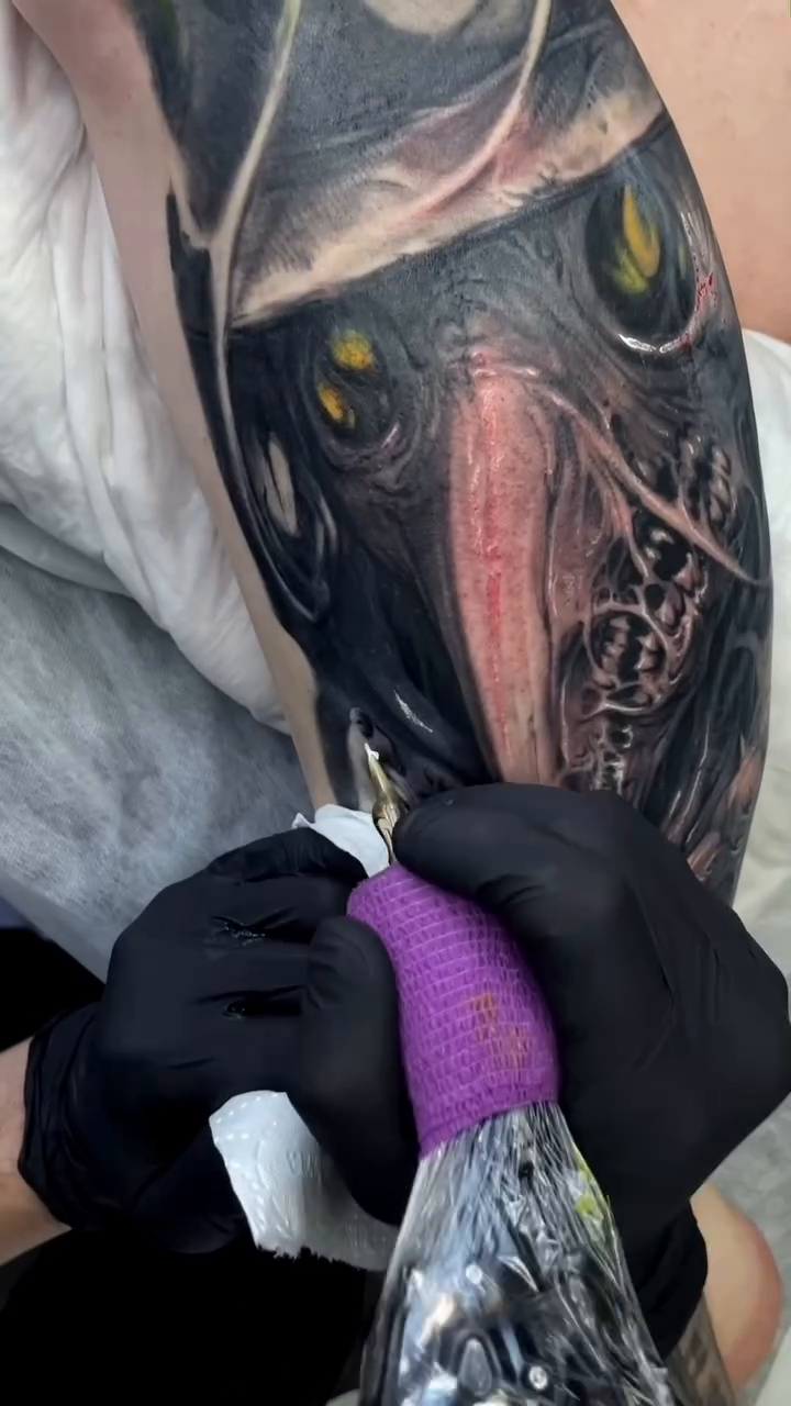Tattoo by @roman_hide โ dark_realism, black_and_grey