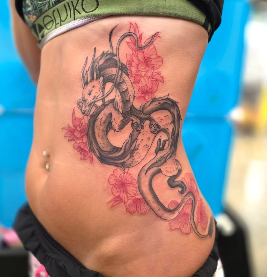 Tattoo by @noposfucktattoos โ japanese_irezumi, black_and_grey