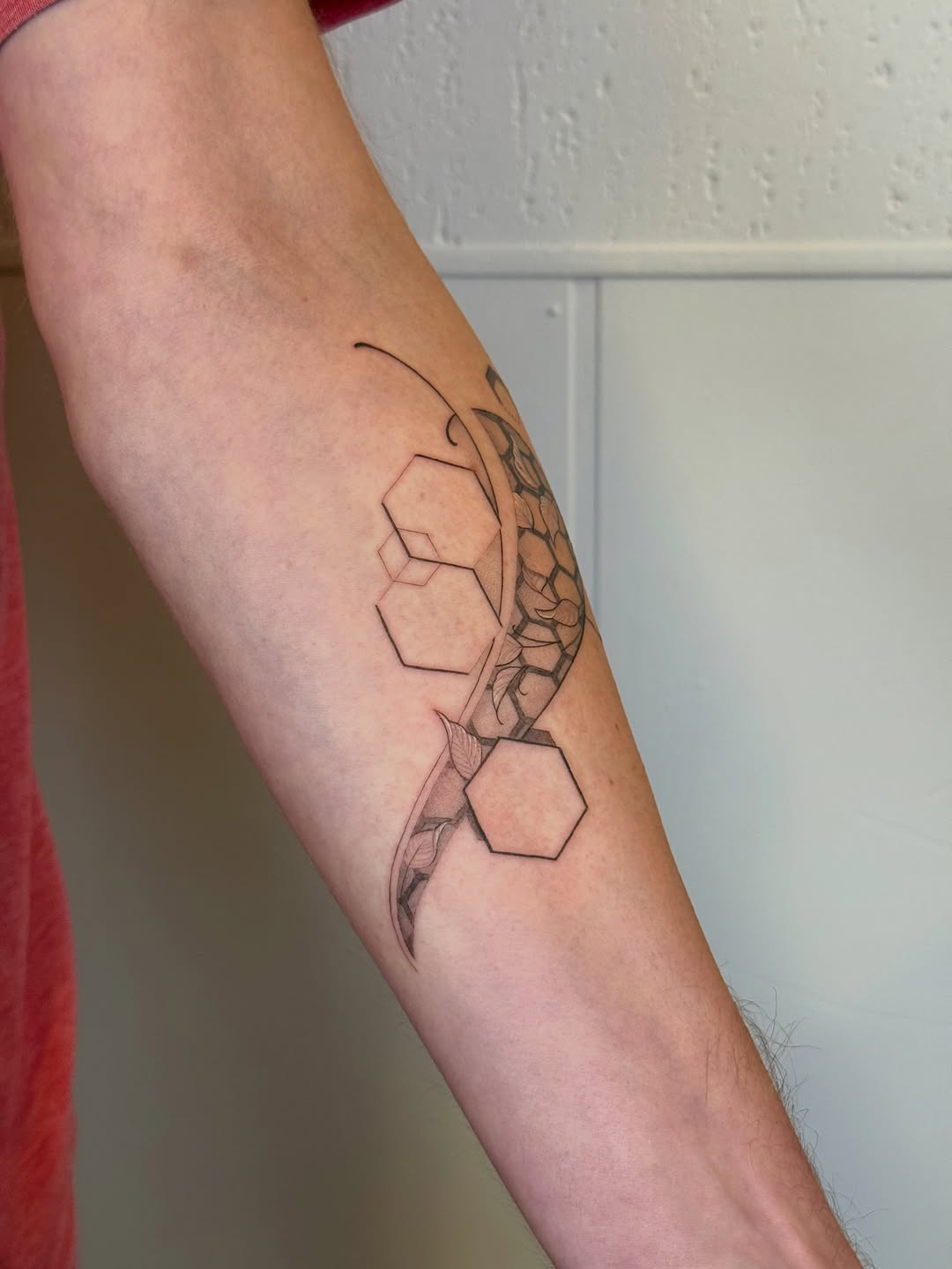 Tattoo by @justinturkus — geometric