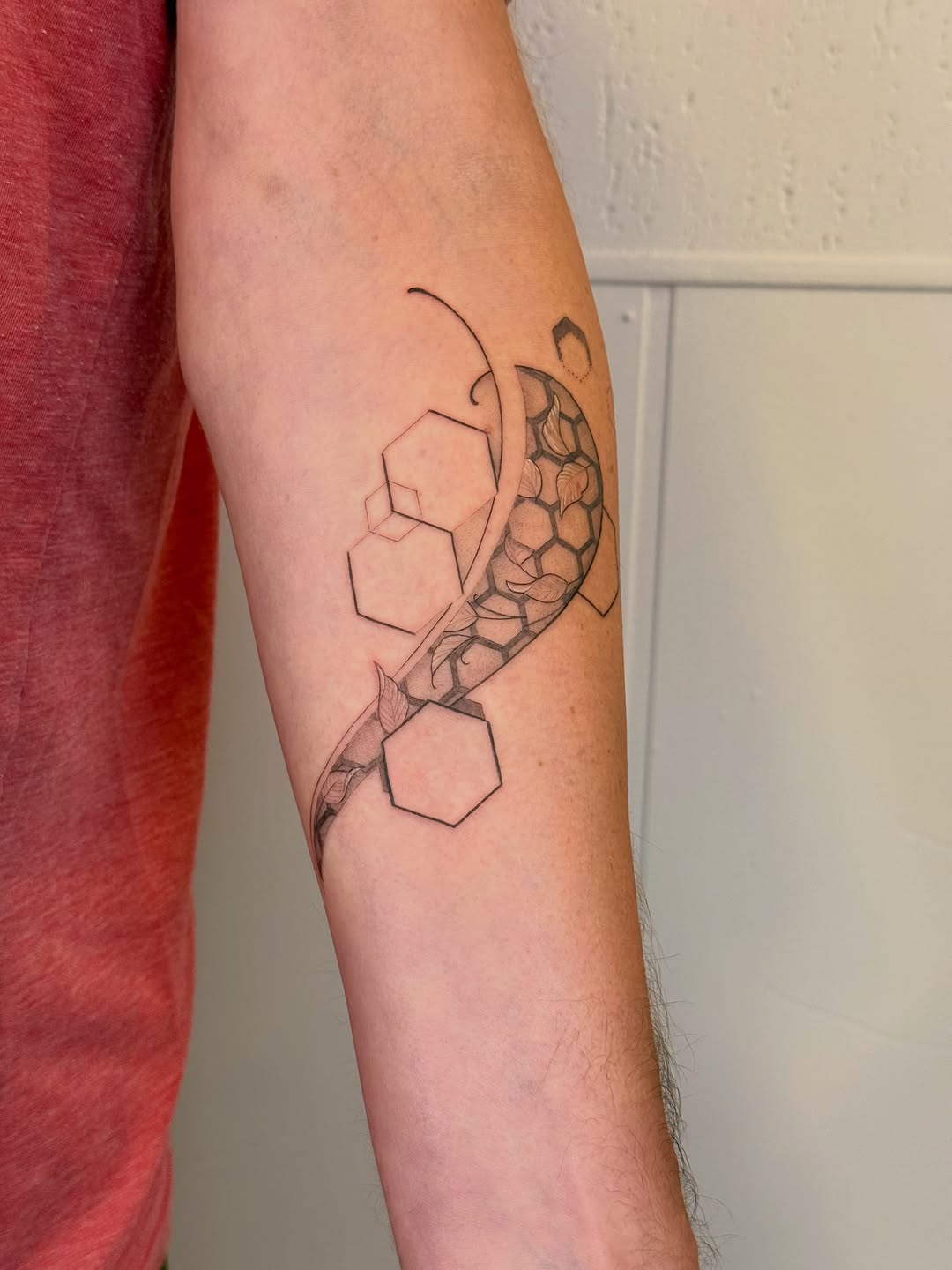 Tattoo by @justinturkus — geometric