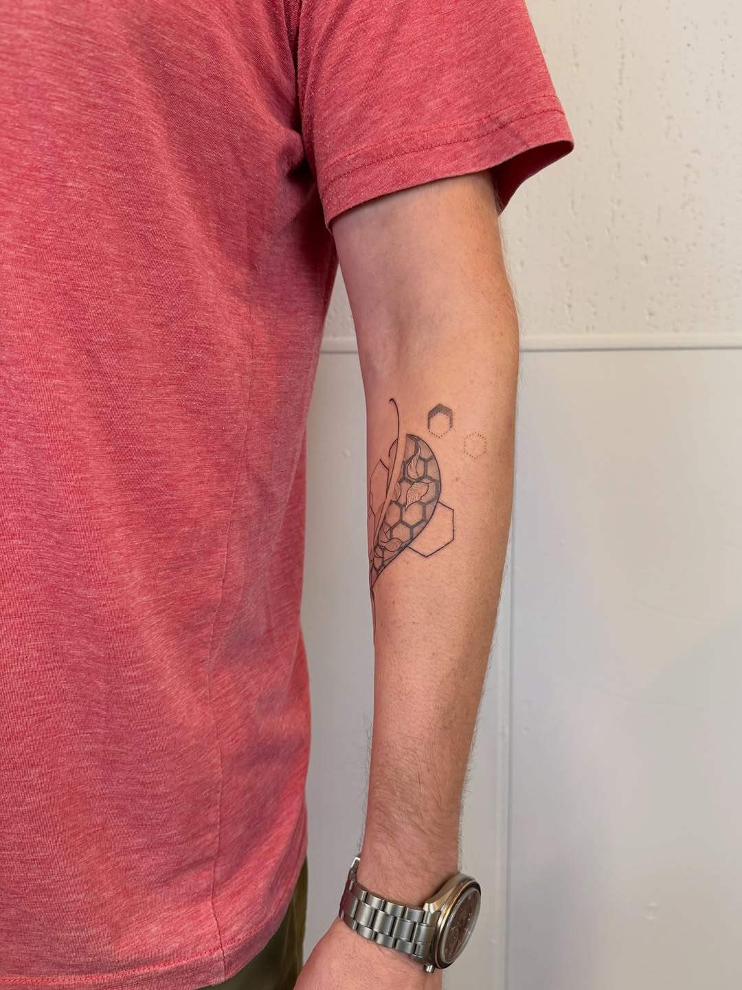 Tattoo by @justinturkus — geometric