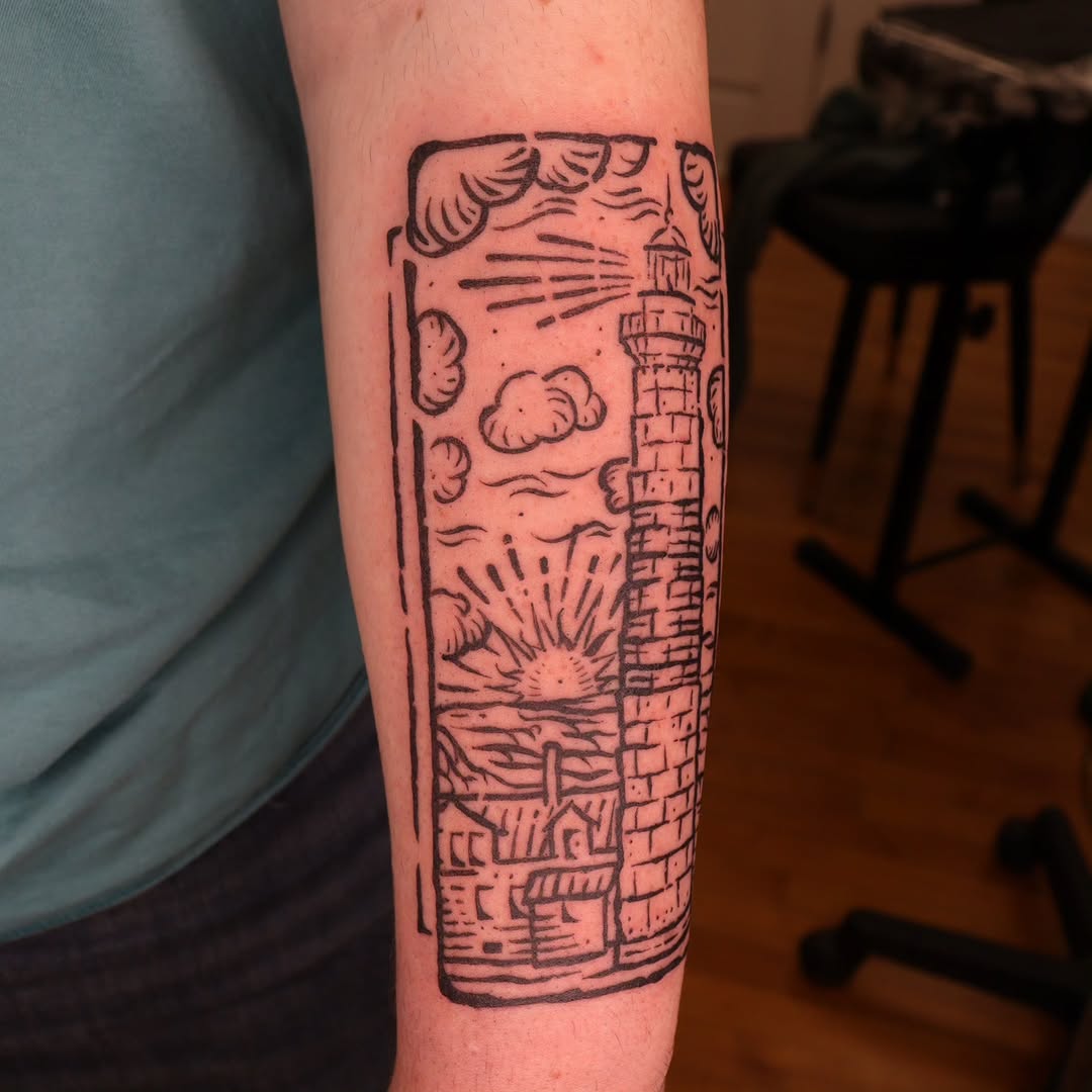Tattoo by @lipchaktattoo โ blackwork