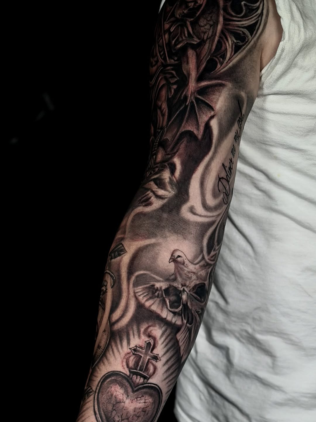 Tattoo by @noeyack.ink — black_and_grey, realism