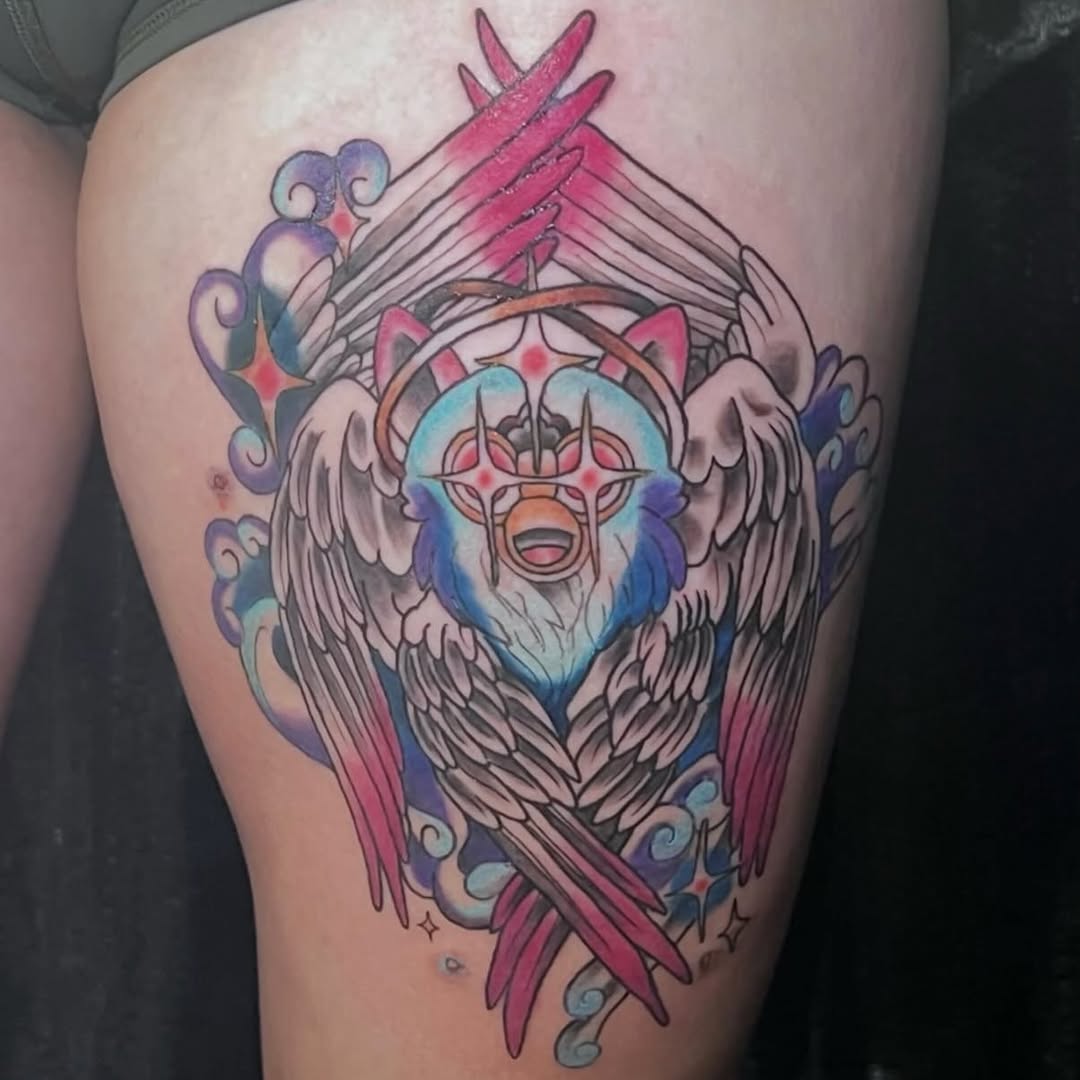 Tattoo by @mesmerize.ink — new_school, anime