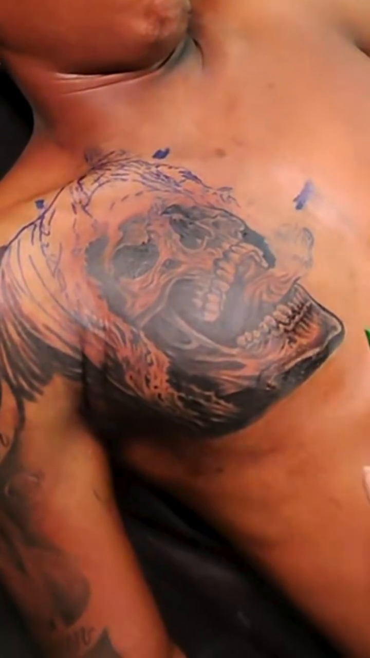 Tattoo by @custard1992tattoos — black_and_grey, realism