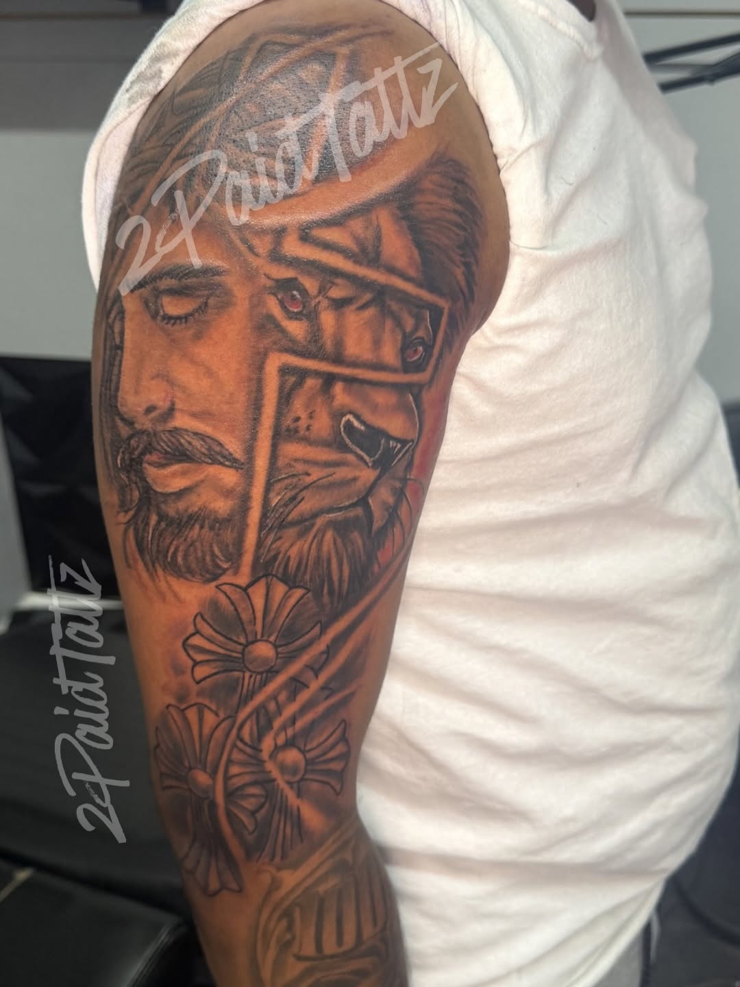 Tattoo by @2paidtattz — realism, black_and_grey