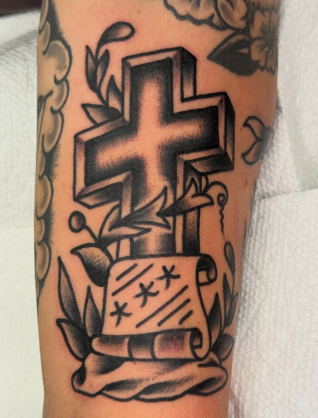 Tattoo by @kenny_ltp — american_traditional, black_and_grey