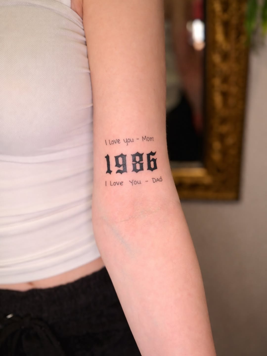 Tattoo by @jamywinters_ink_nails — lettering_script, fine_line
