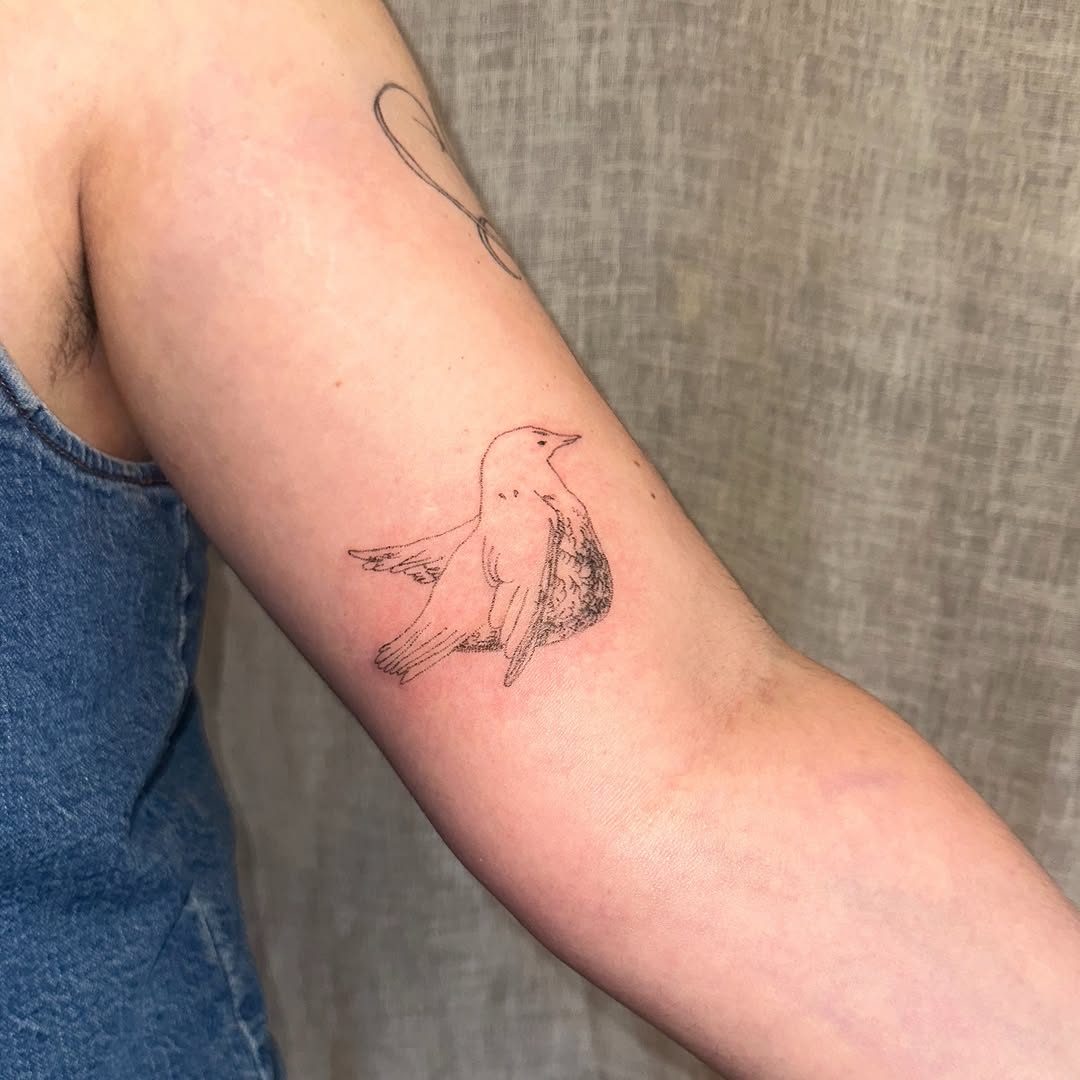 Tattoo by @pokingyousoftly — fine_line