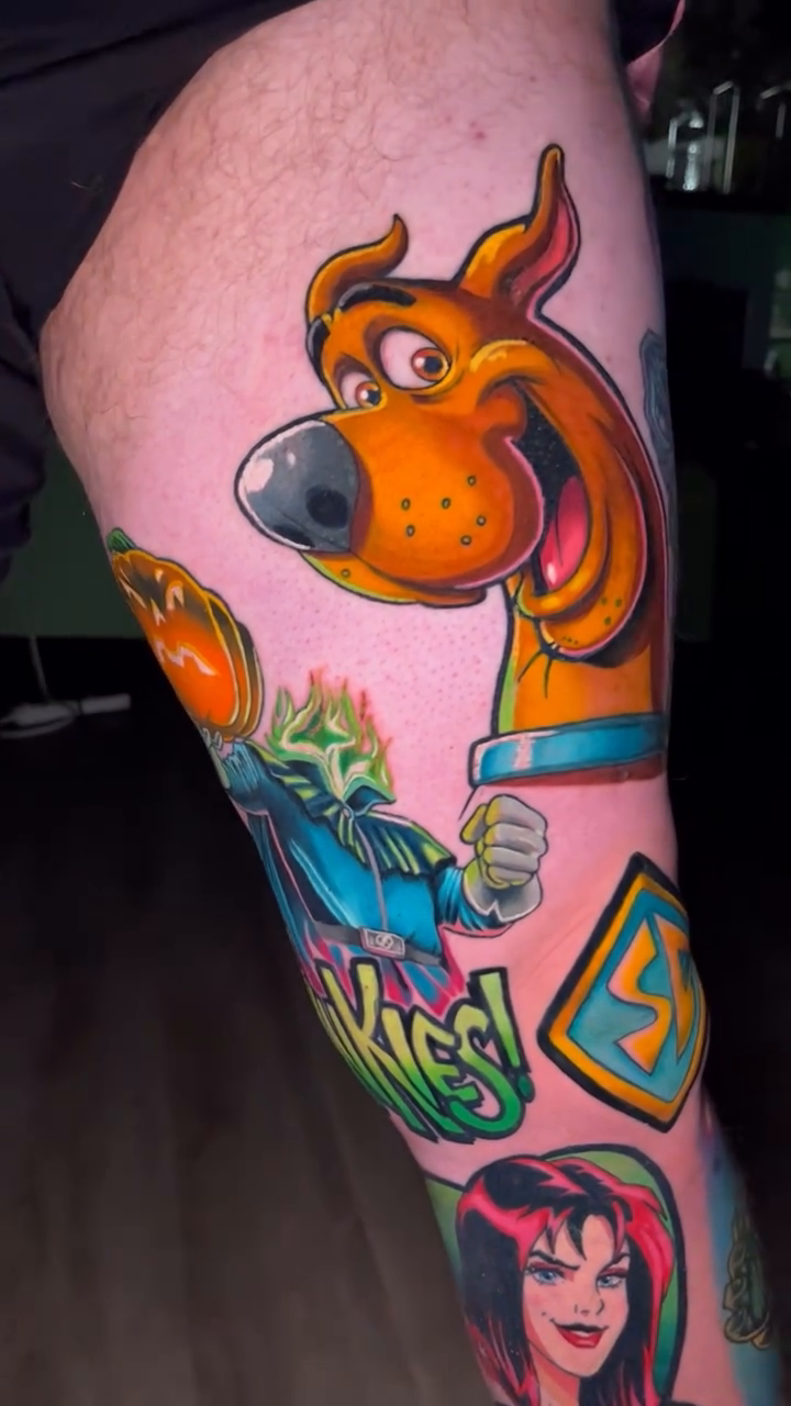 Tattoo by @samhyndmanart — new_school, anime