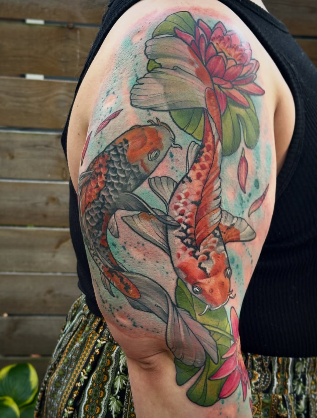 Tattoo by @aprilnicoletattoos โ japanese_irezumi, watercolor