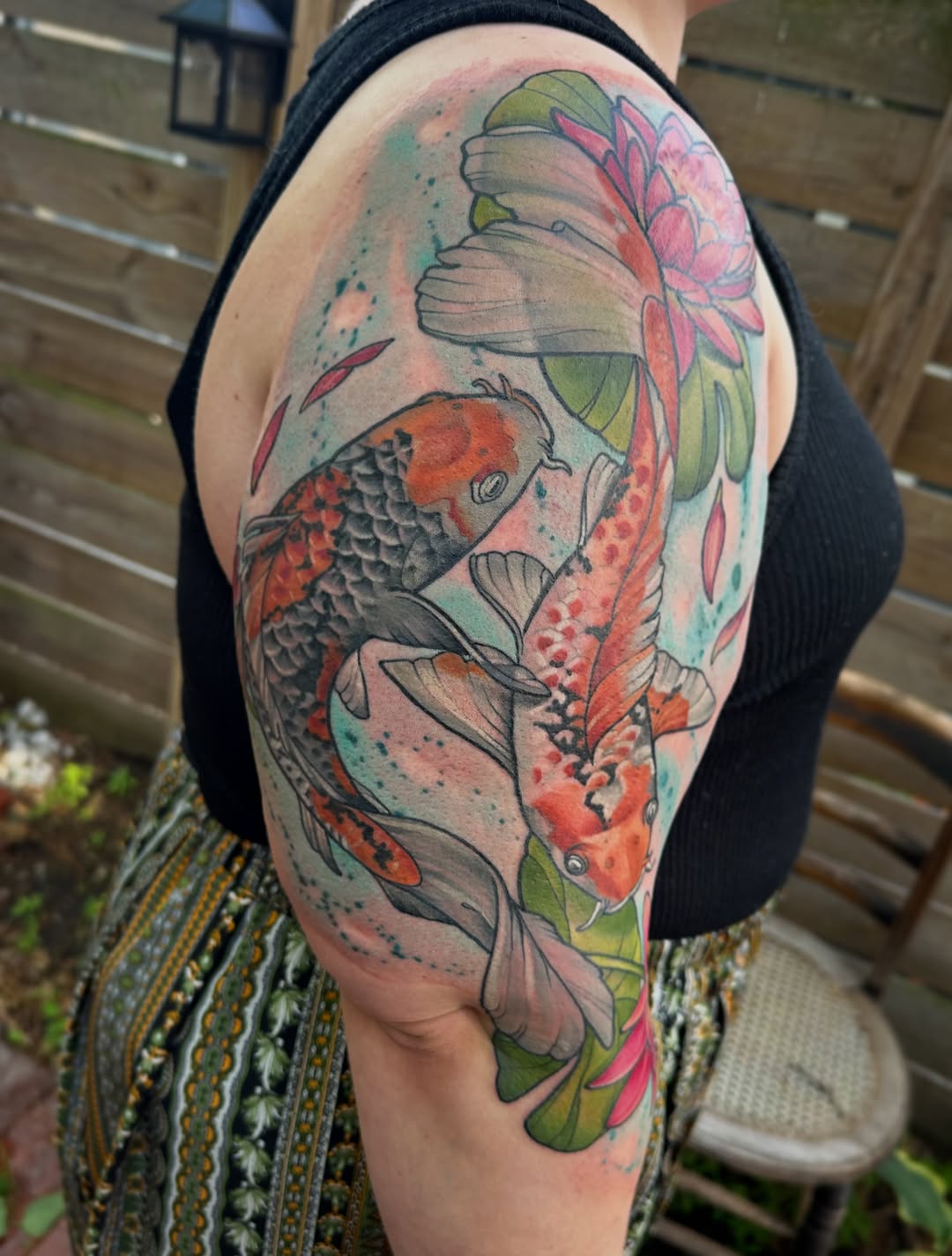 Tattoo by @aprilnicoletattoos โ japanese_irezumi, watercolor