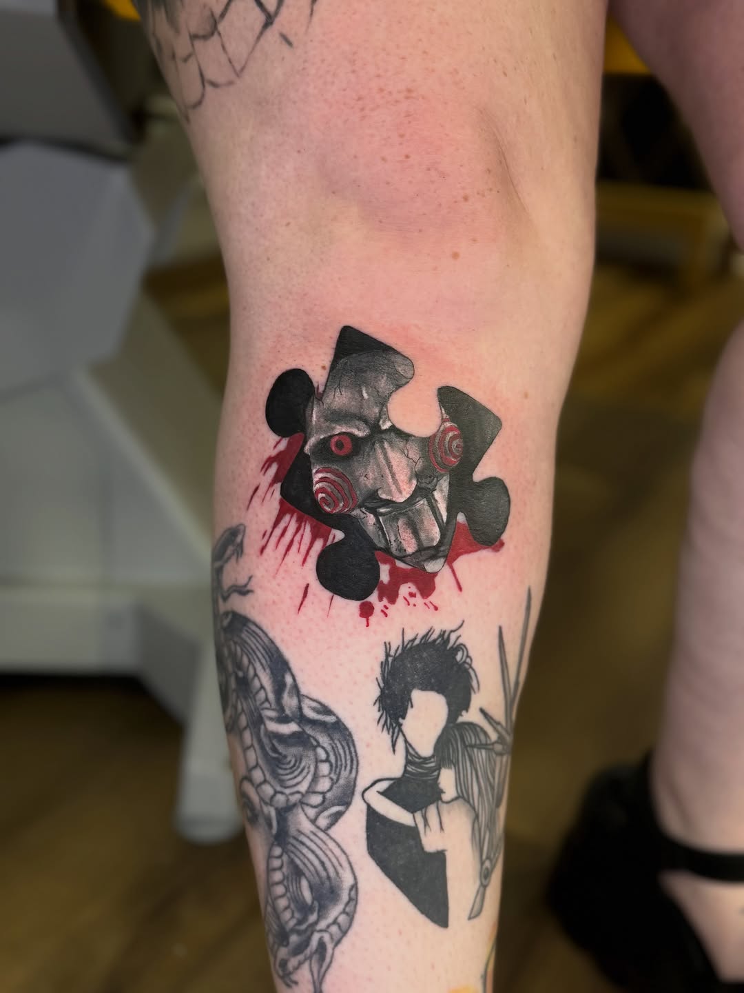 Tattoo by @artifexinks — realism, black_and_grey