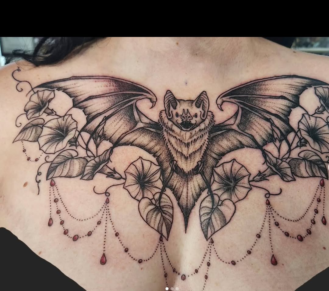 Tattoo by @captain.slug โ black_and_grey, dotwork