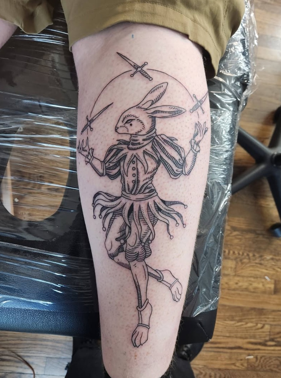 Tattoo by @captain.slug โ illustrative, blackwork