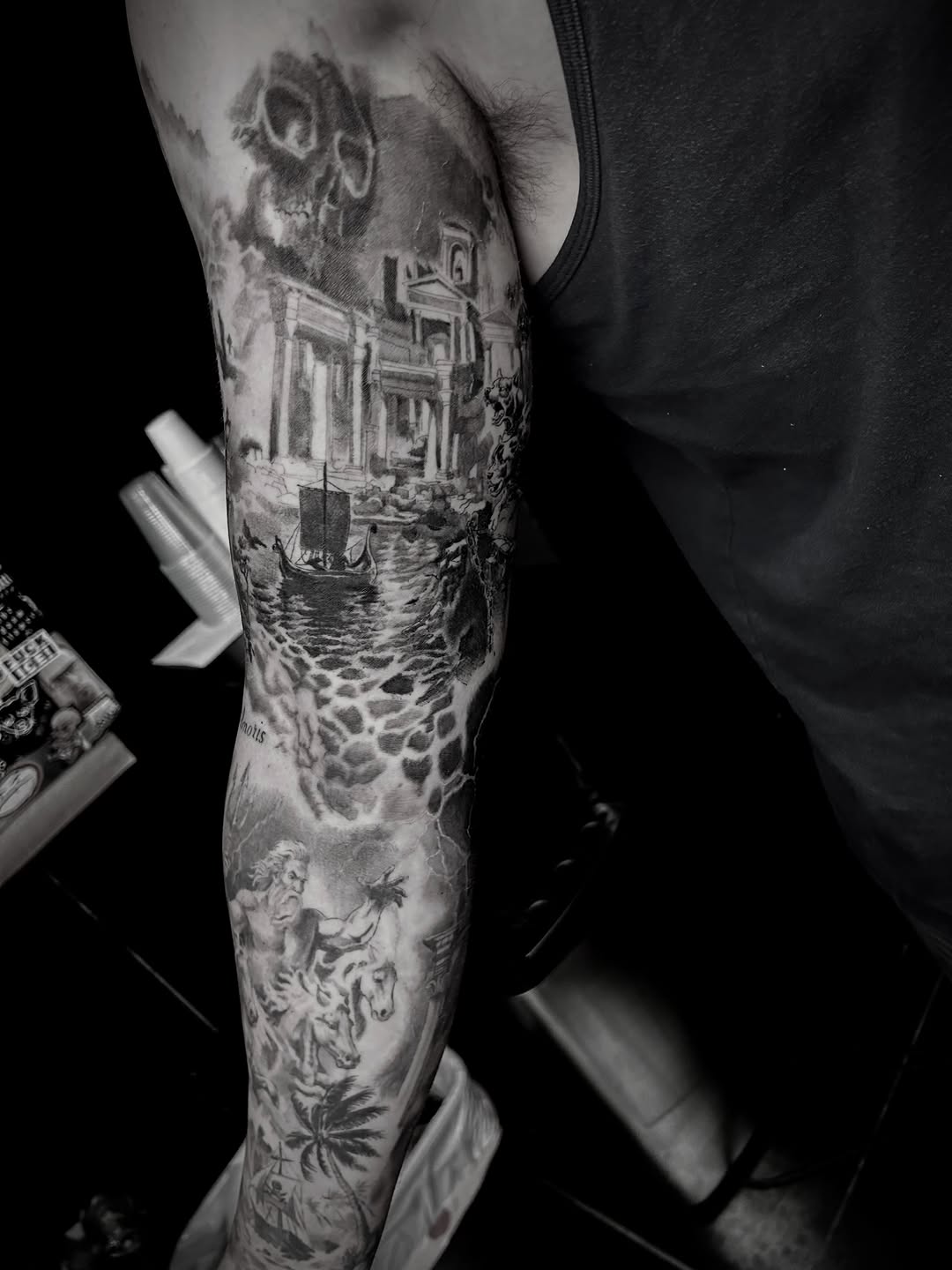 Tattoo by @clack.clack.clack — realism, black_and_grey