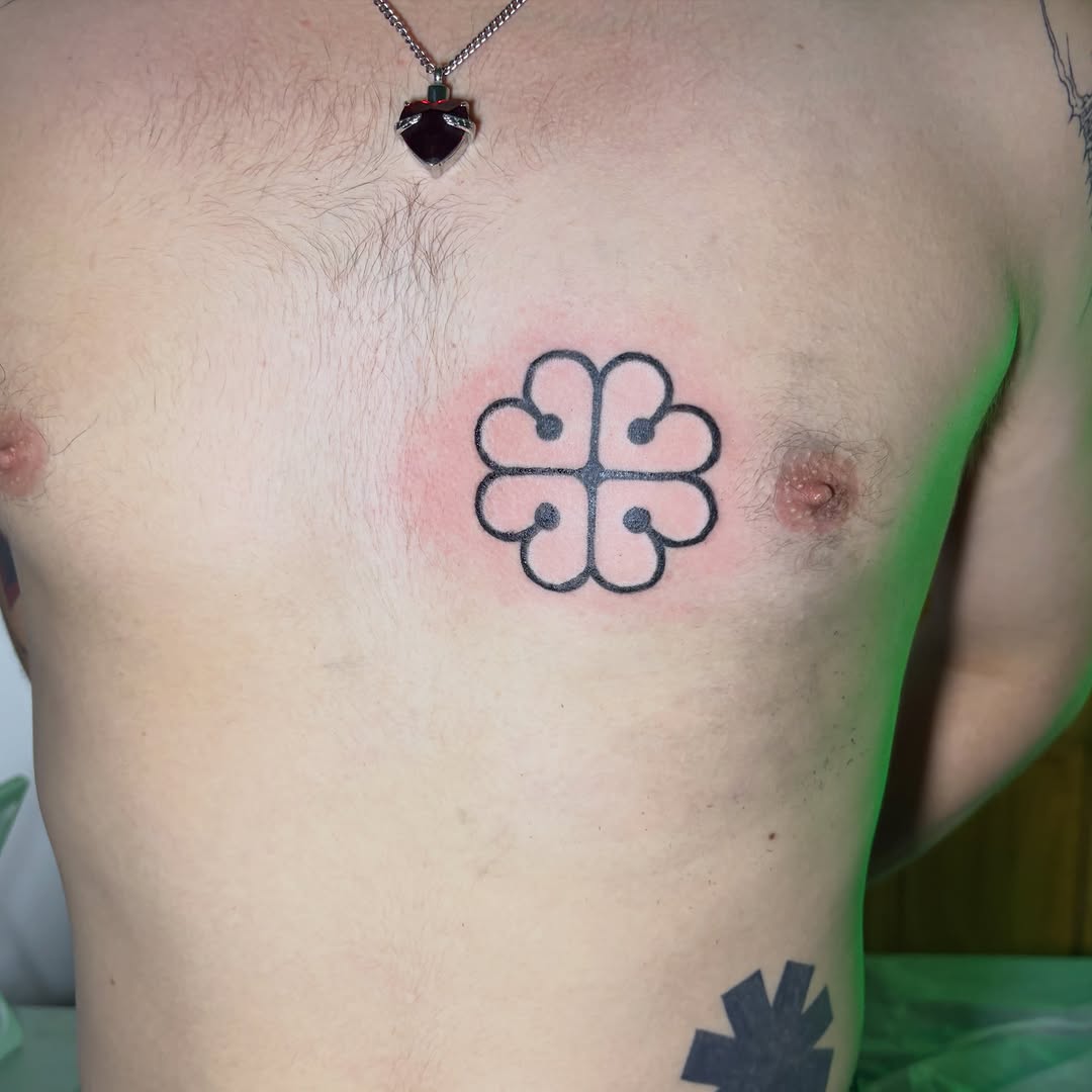 Tattoo by @mushypokes — geometric, blackwork