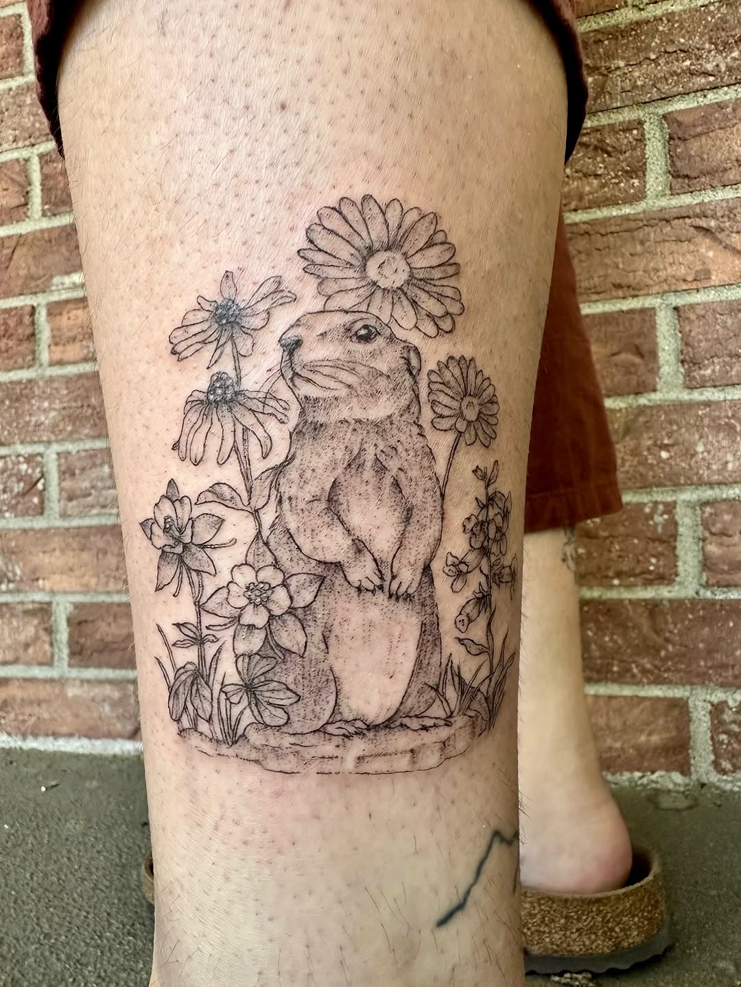Tattoo by @folkandfernink โ black_and_grey