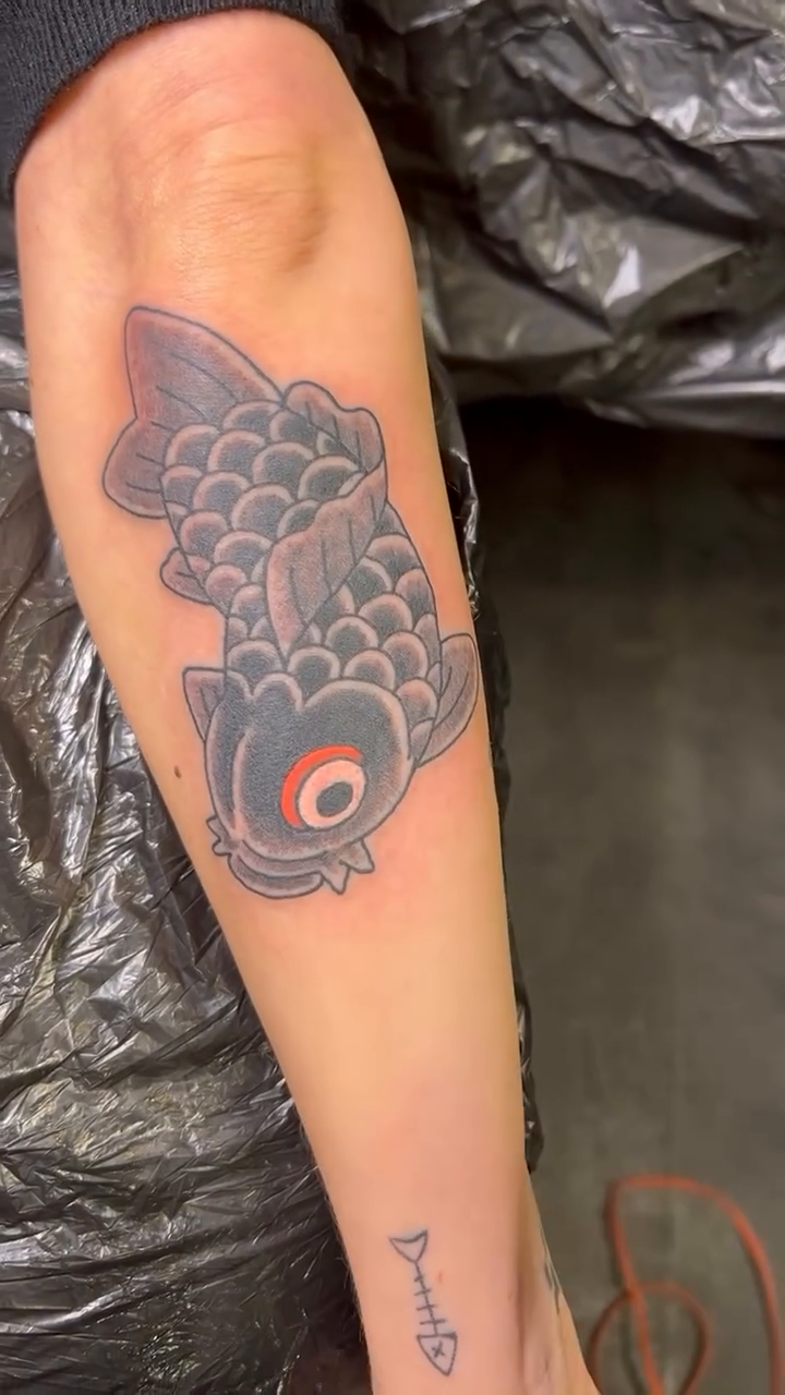 Tattoo by @sylvaintattoo โ japanese_irezumi, black_and_grey
