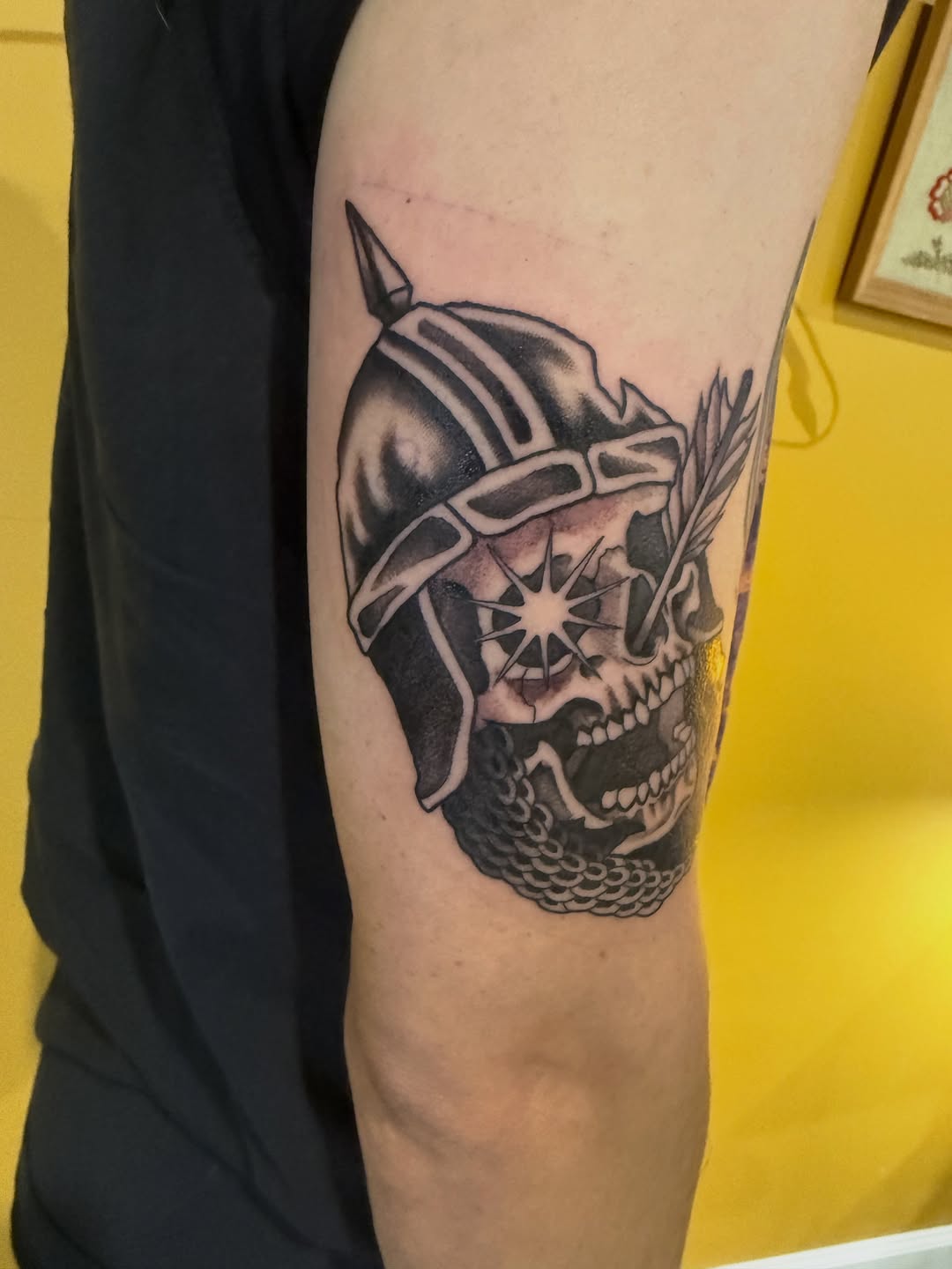 Tattoo by @chrisskon — american_traditional, illustrative