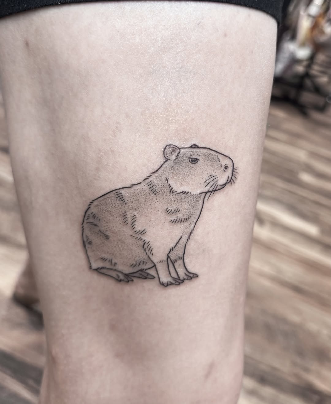 Tattoo by @kaceltattoos — black_and_grey