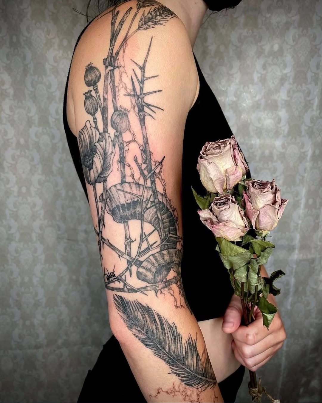 Tattoo by @jdraven β black_and_grey