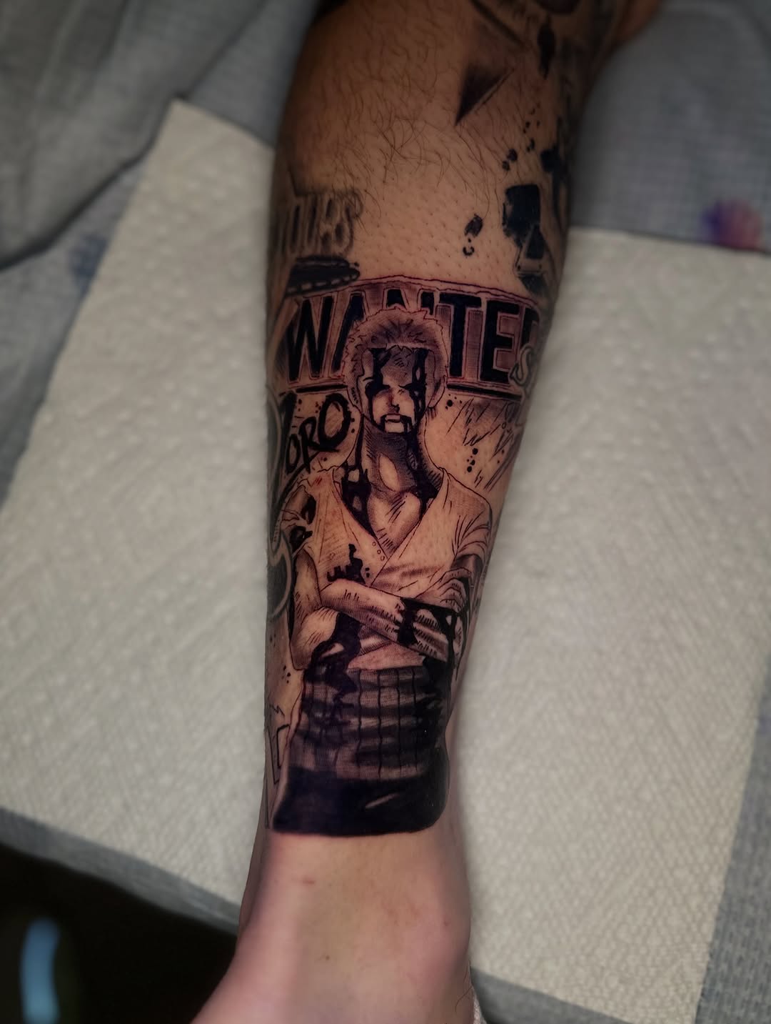 Tattoo by @bobbydouglastattoos — black_and_grey