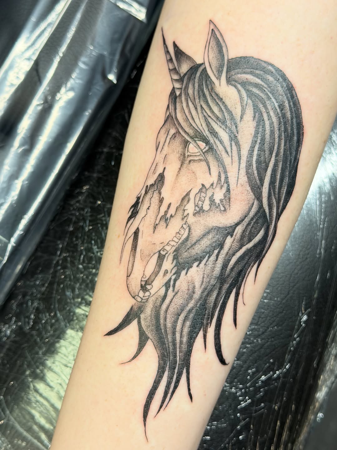 Tattoo by @jennas_inks — dark_realism