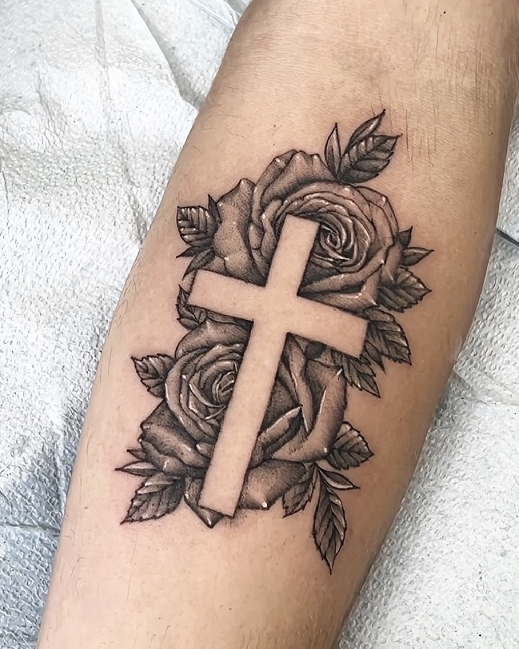 Tattoo by @dptattoos β realism, black_and_grey