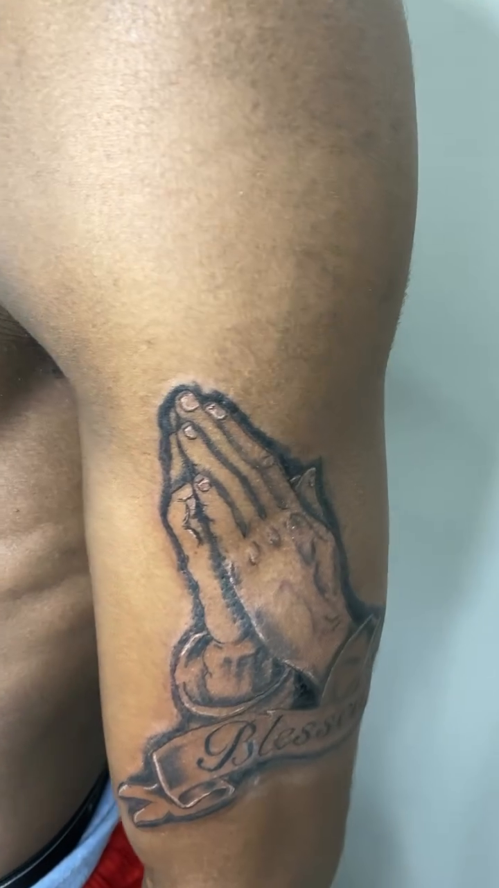 Tattoo by @dfineink — black_and_grey, realism