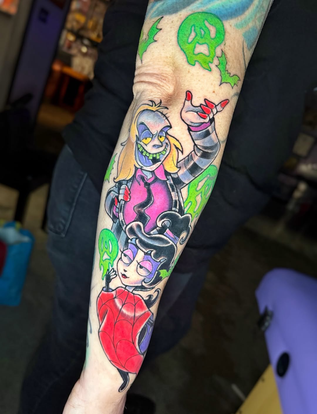 Tattoo by @q.k.tattoo โ new_school, anime