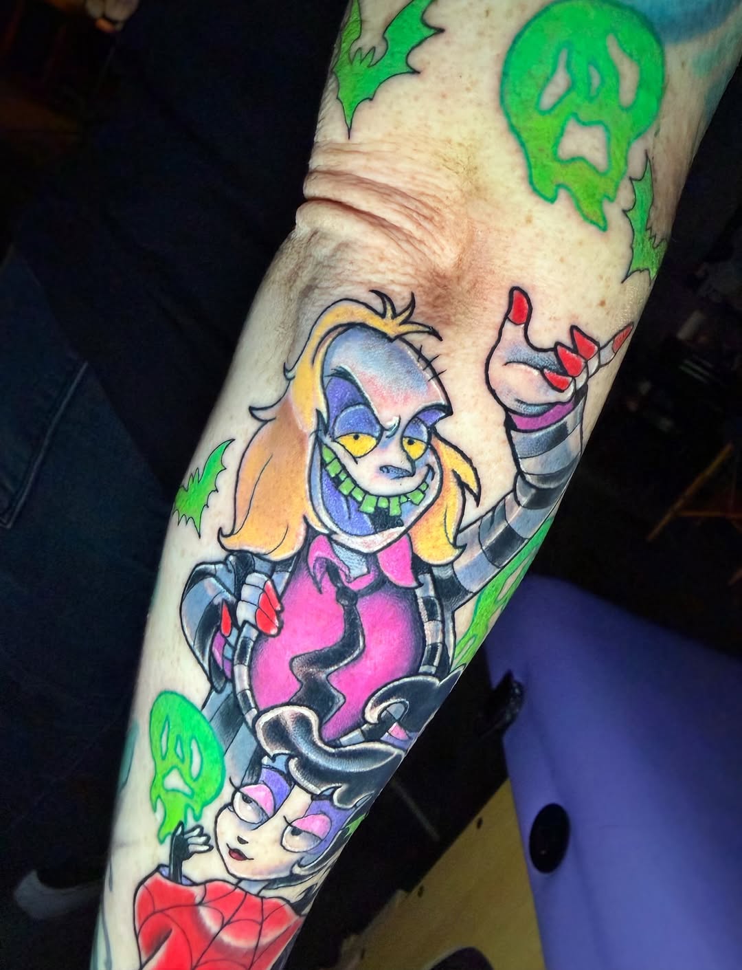 Tattoo by @q.k.tattoo โ new_school, anime