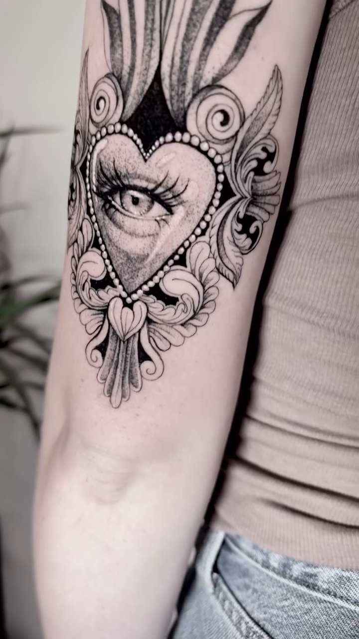 Tattoo by @brittany.beware — black_and_grey, ornamental