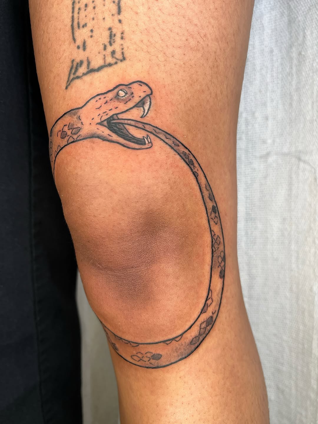 Tattoo by @maris_hare — black_and_grey