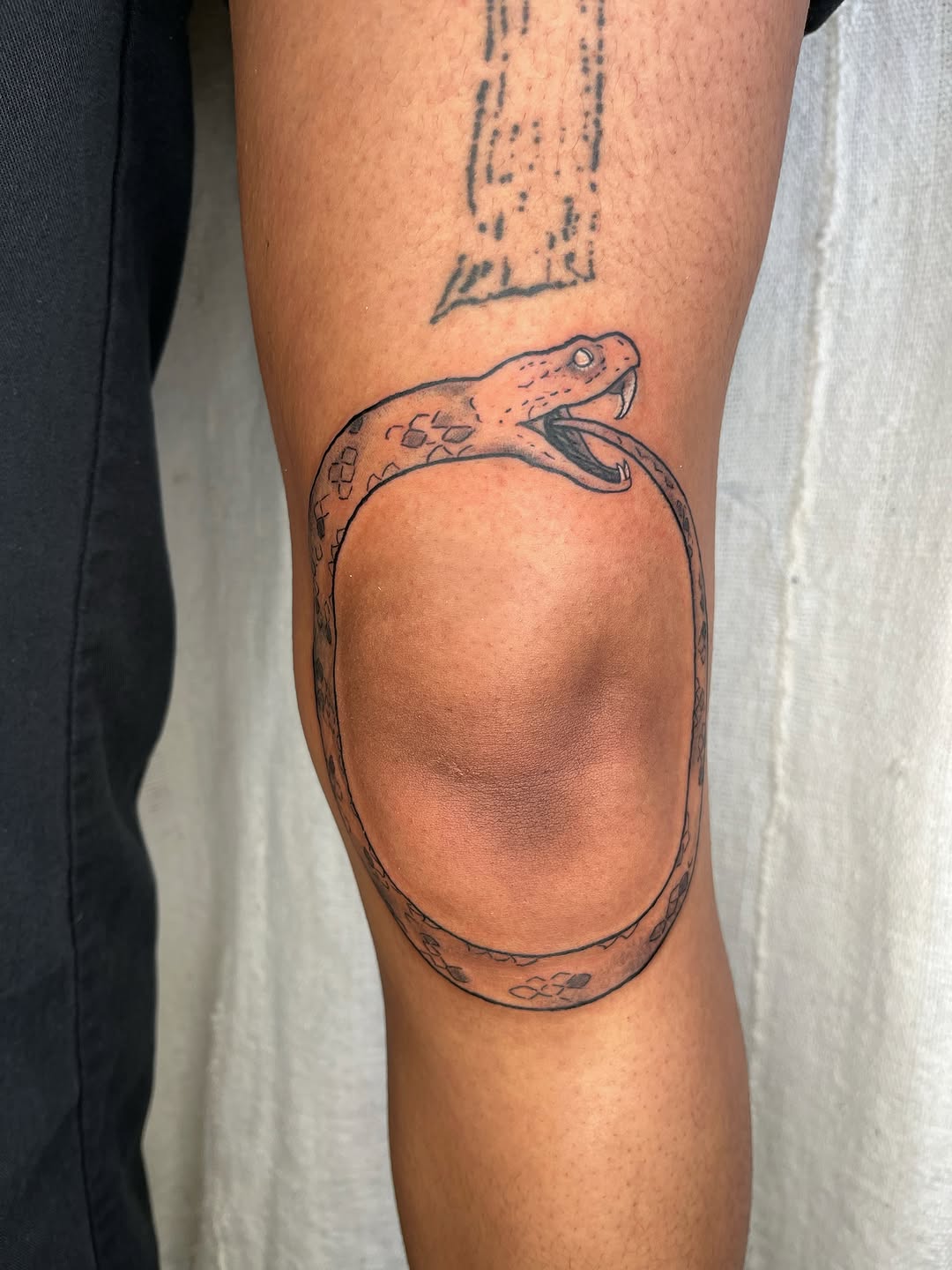 Tattoo by @maris_hare — black_and_grey