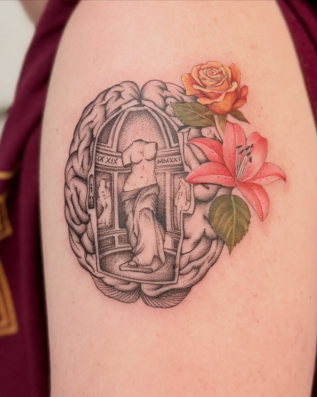 Tattoo by @koko.inker.houston β realism, dotwork