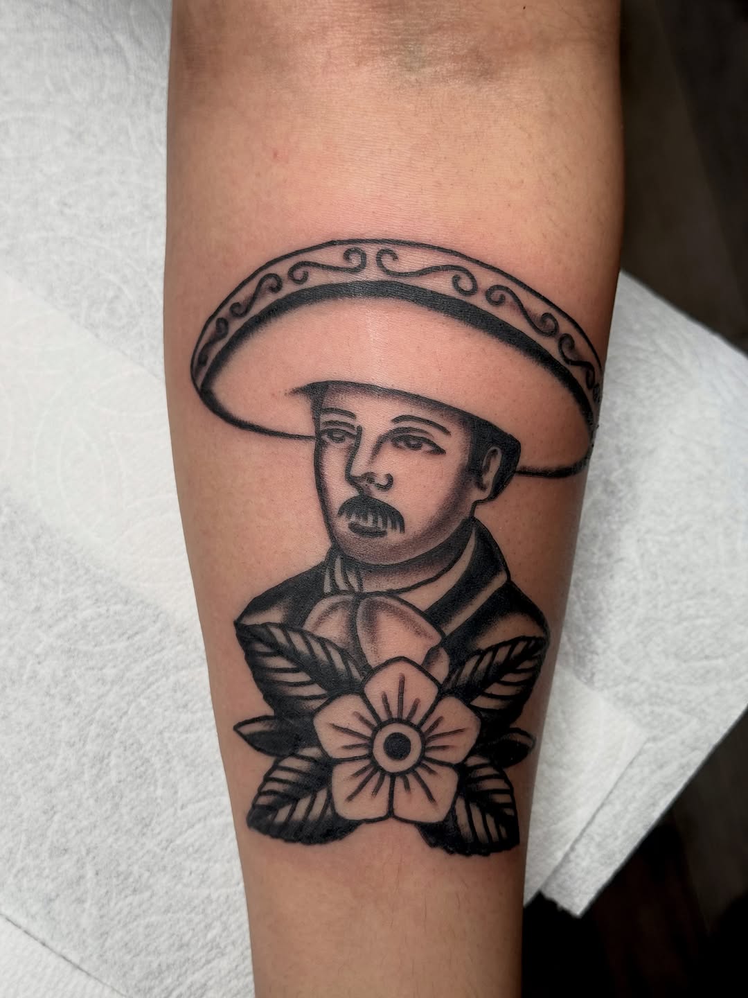 Tattoo by @jacob_paniagua โ american_traditional, black_and_grey