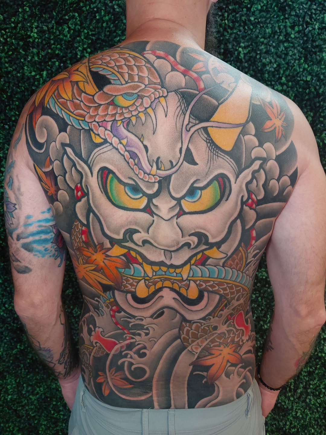 Tattoo by @gavingage_tattoo — japanese_irezumi, black_and_grey