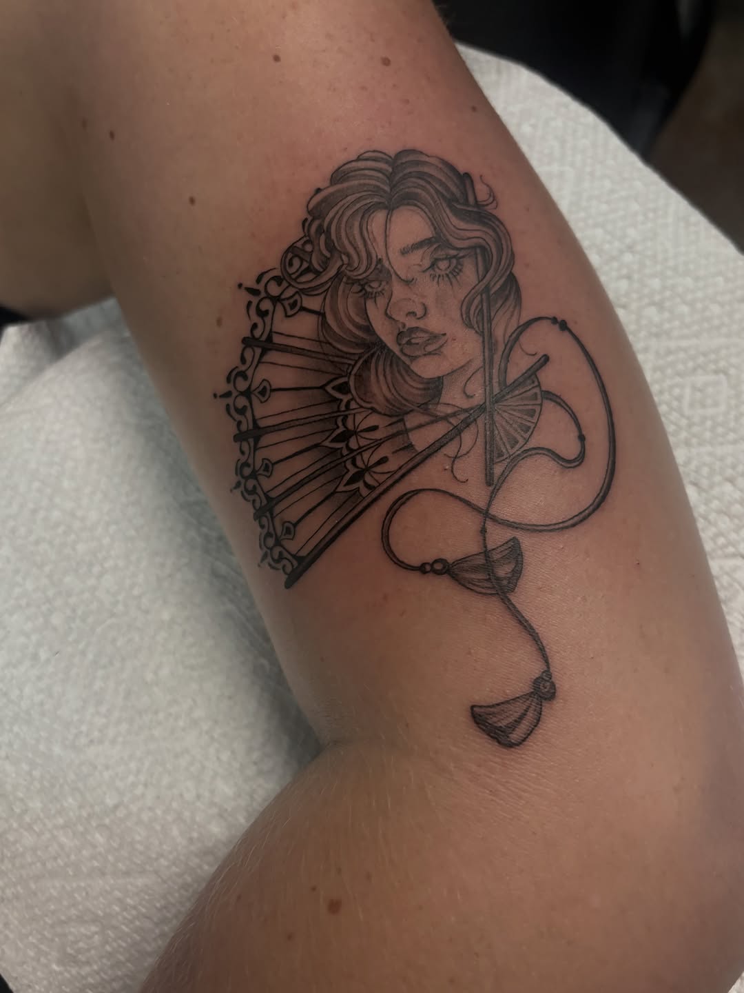 Tattoo by @genevieveink — fine_line, black_and_grey