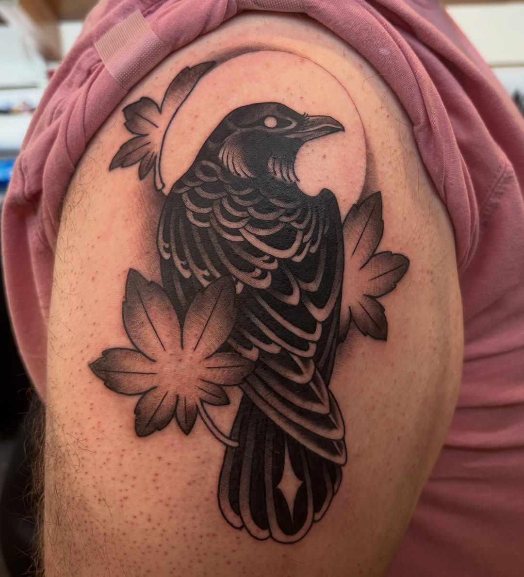 Tattoo by @mirelajade — japanese_irezumi, black_and_grey