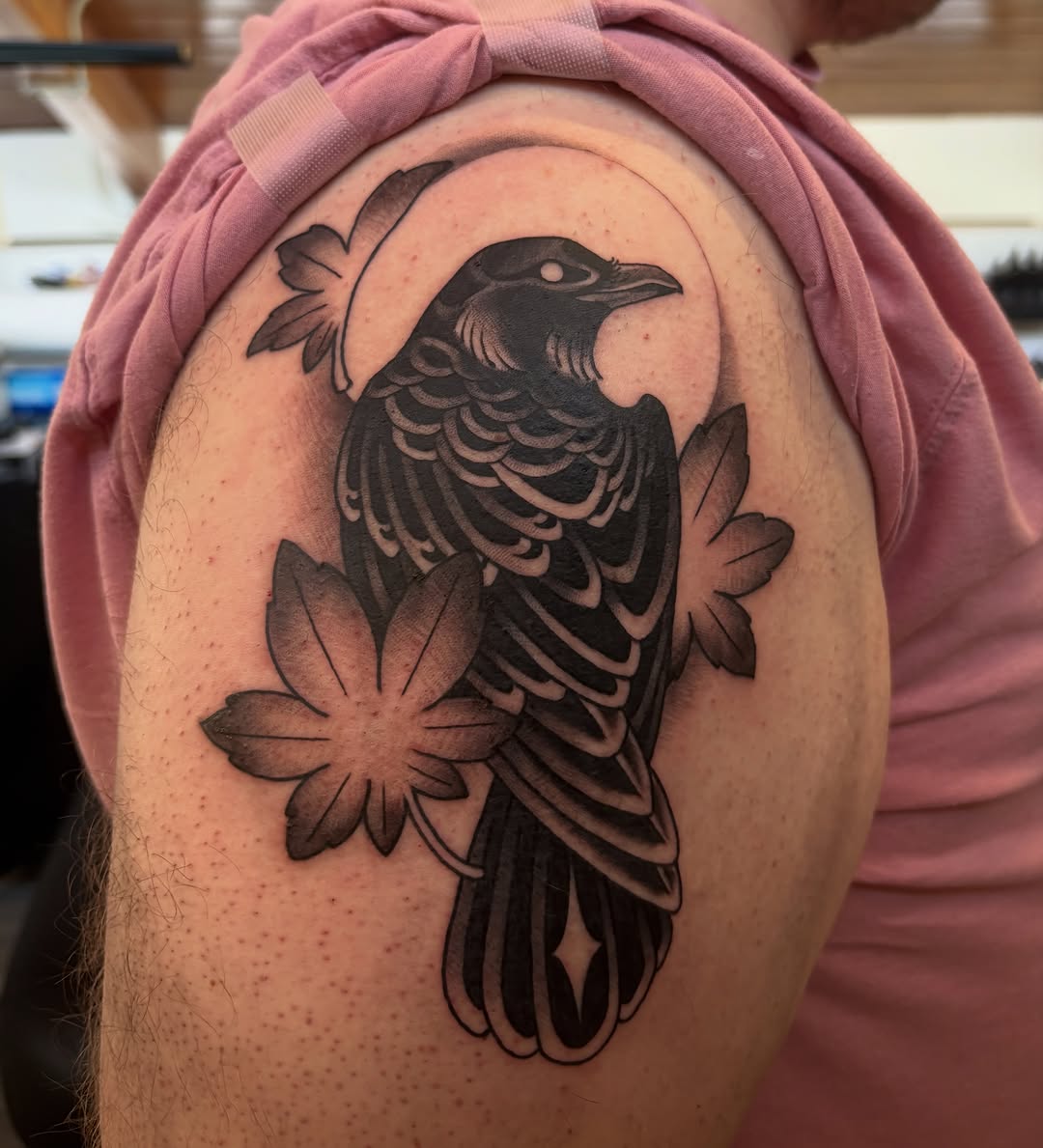 Tattoo by @mirelajade — black_and_grey, japanese_irezumi