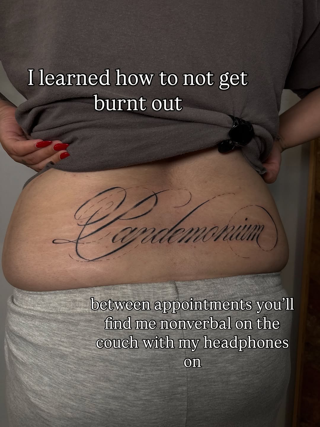 Tattoo by @rhubarbtattoo — lettering_script, black_and_grey