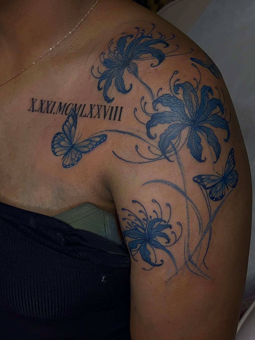Tattoo by @xlynaeink โ fine_line, lettering_script