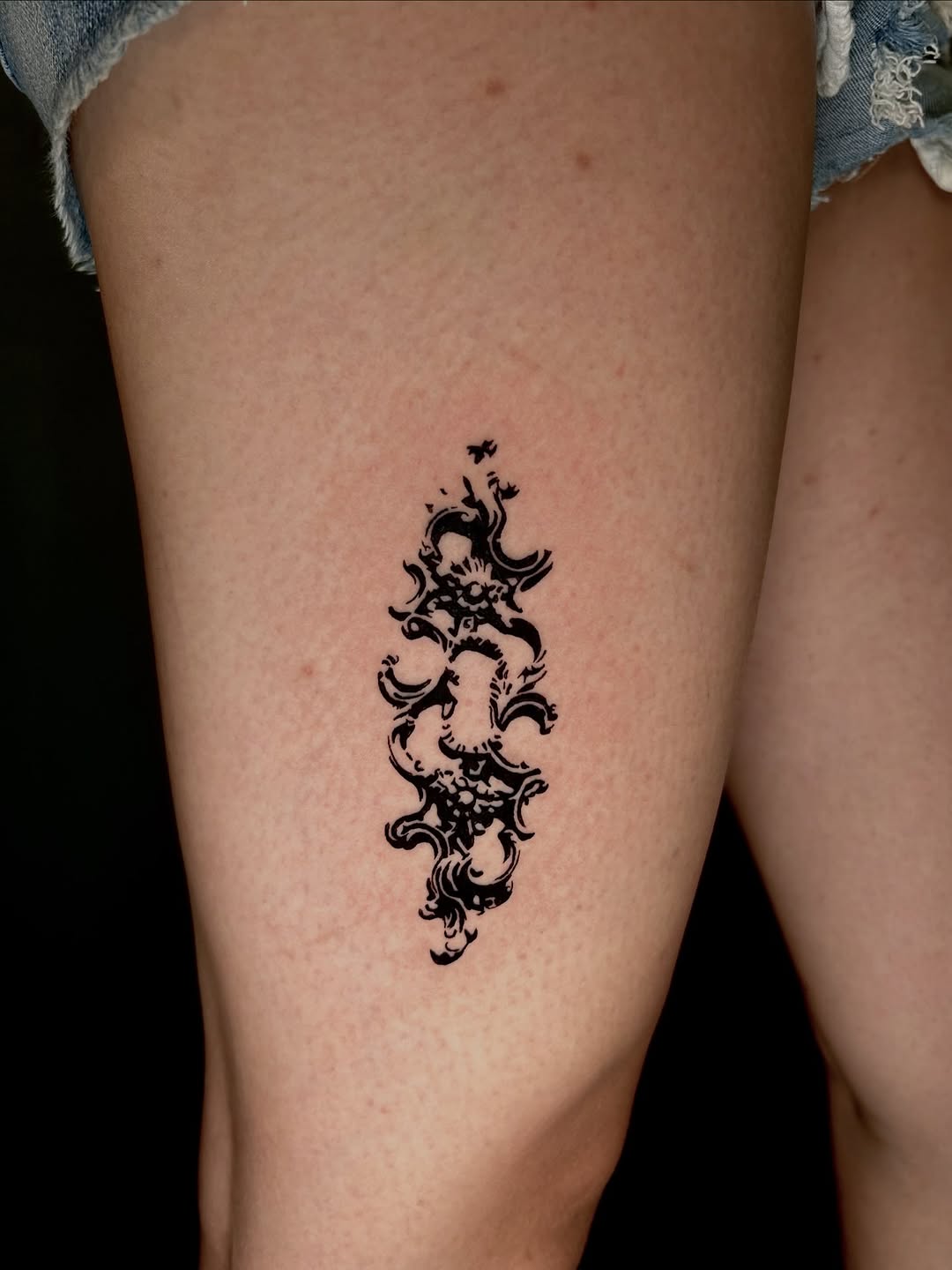Tattoo by @kb_inkatl — blackwork