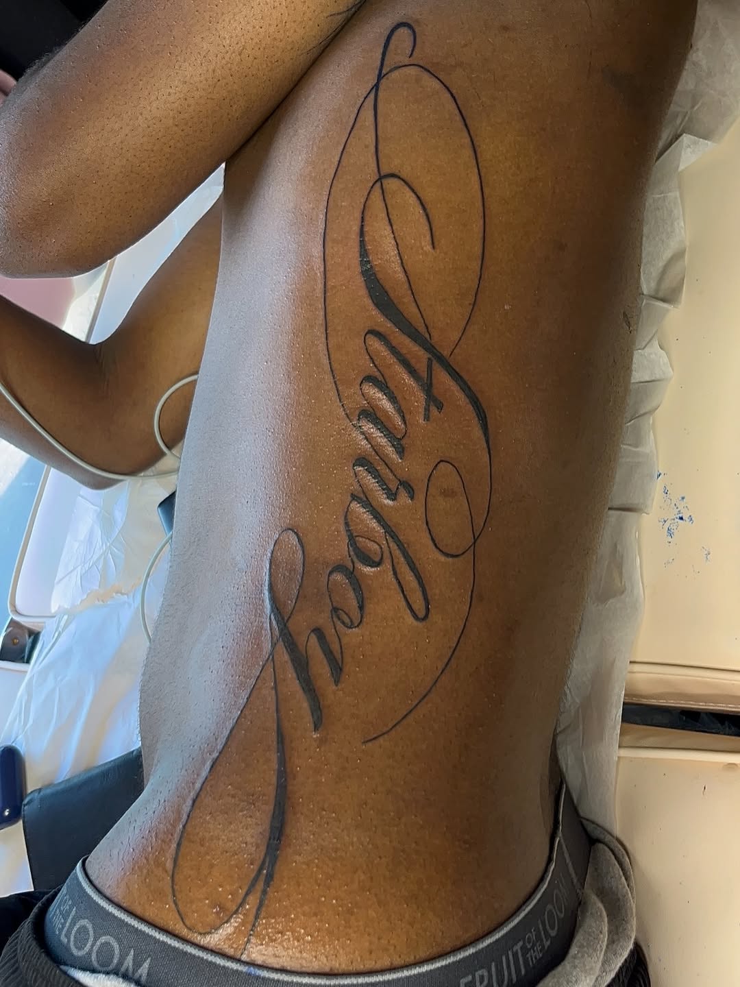 Tattoo by @xlynaeink โ lettering_script
